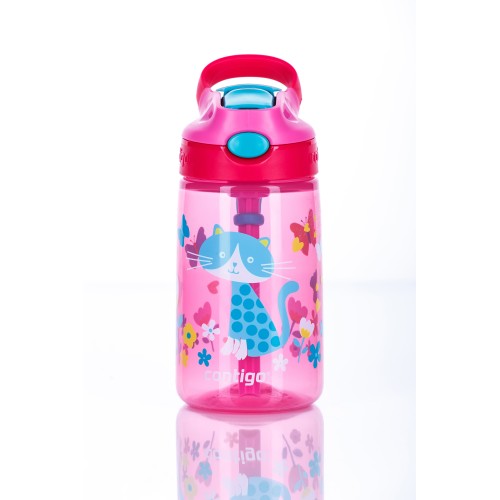 Contigo Gizmo Flip Cherry with Cat borraccia per bambini con cannuccia 420ml