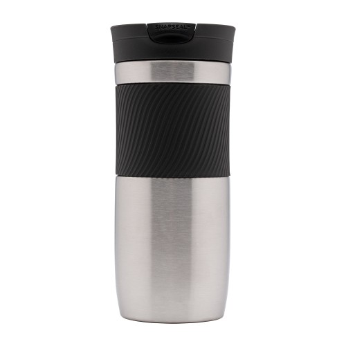 Contigo Snapseal Byron Thermobecher, Kaffeebecher to go 470ml (Stainless Steel)